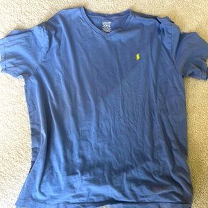 Bluish grey v neck T-shirt - mens size XL Ralph Lauren